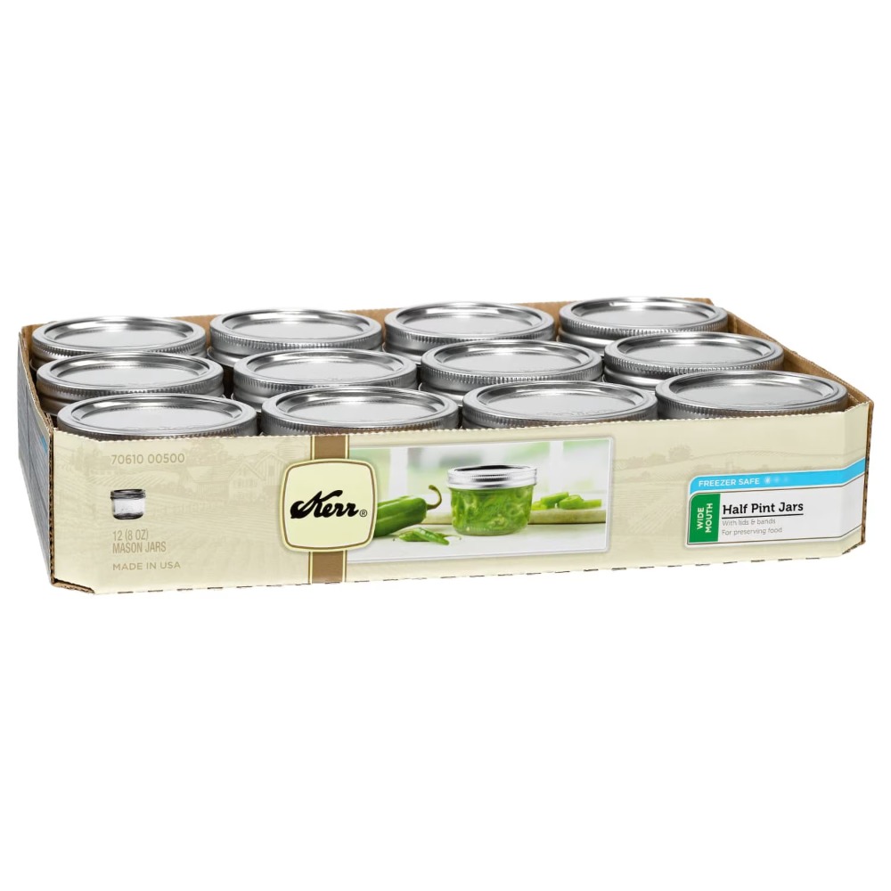 Mason Jar 8Oz - Frascos de Conserva Kerr, Frascos Mason