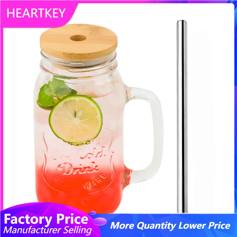 Mason Jar 8Oz - Vasos reutilizables para beber jugo de