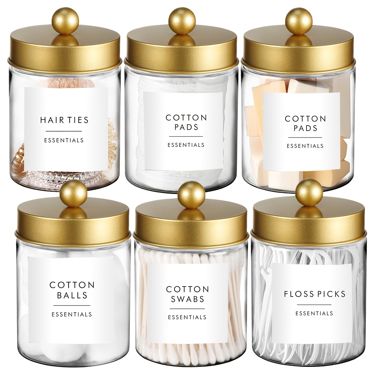 Mason Jar 8Oz - Dispensador de Hisopos - Contenedores de