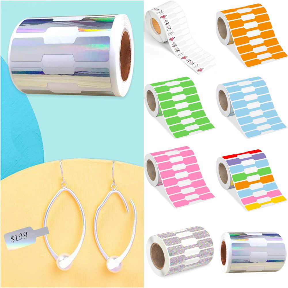 Kraft Hang Tag - 500 Etiquetas de Precio para Joyería