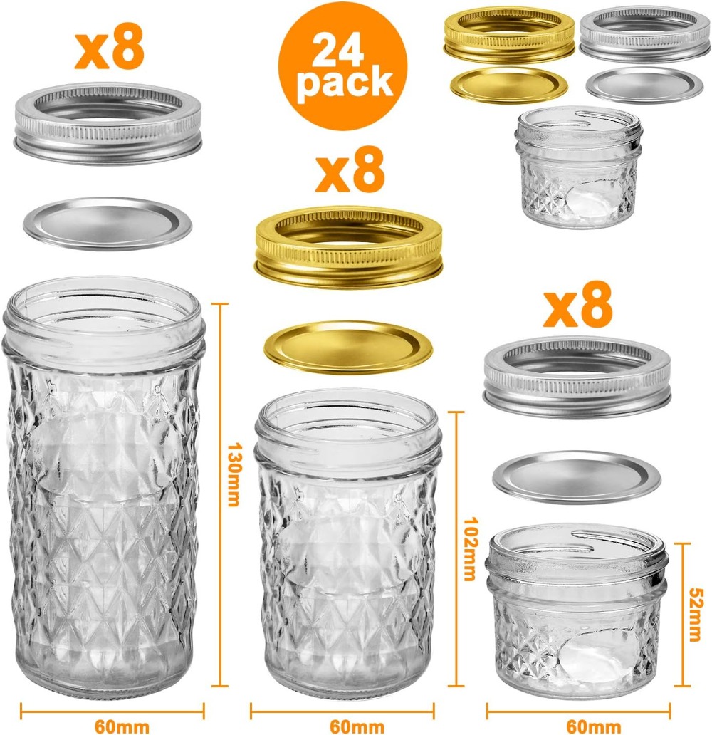 Paquete de 24 Frascos Mason co - Mason Jar 8Oz reseña y precio
