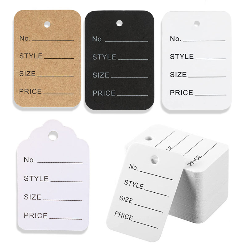 100 unids/lote 3,5x5cm etiquet - Kraft Hang Tag reseña y precio