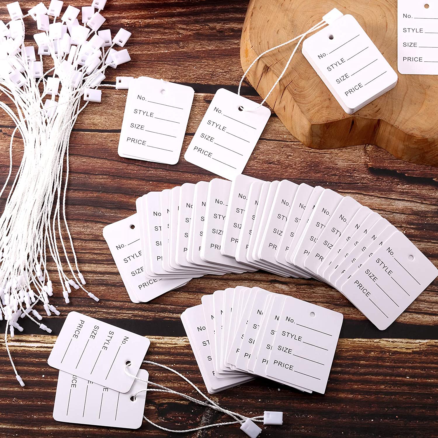 100 unids/lote 3,5x5cm etiquet - Kraft Hang Tag reseña y precio