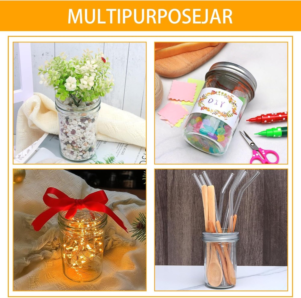 Paquete de 30 Frascos de Vidri - Mason Jar 8Oz reseña y precio