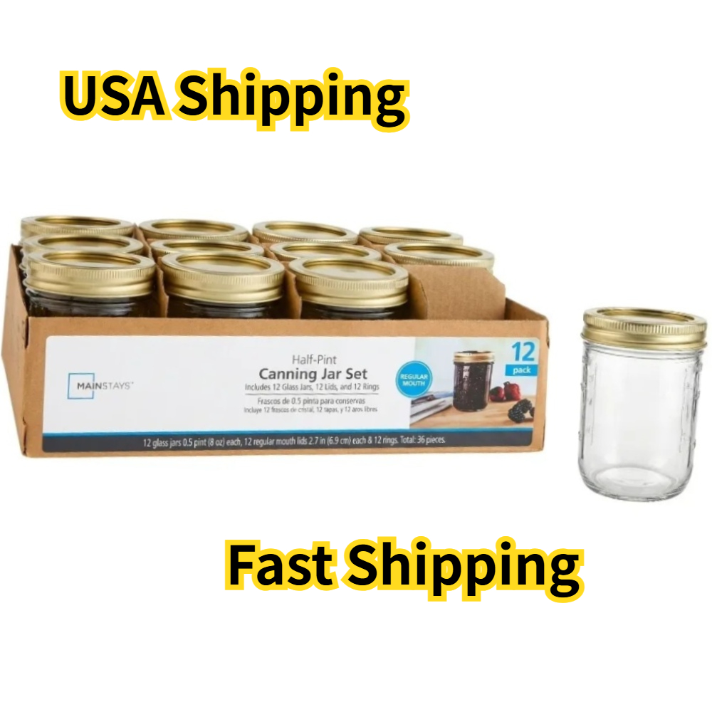 Tarros Mason de 8 oz, de boca  - Mason Jar 8Oz reseña y precio
