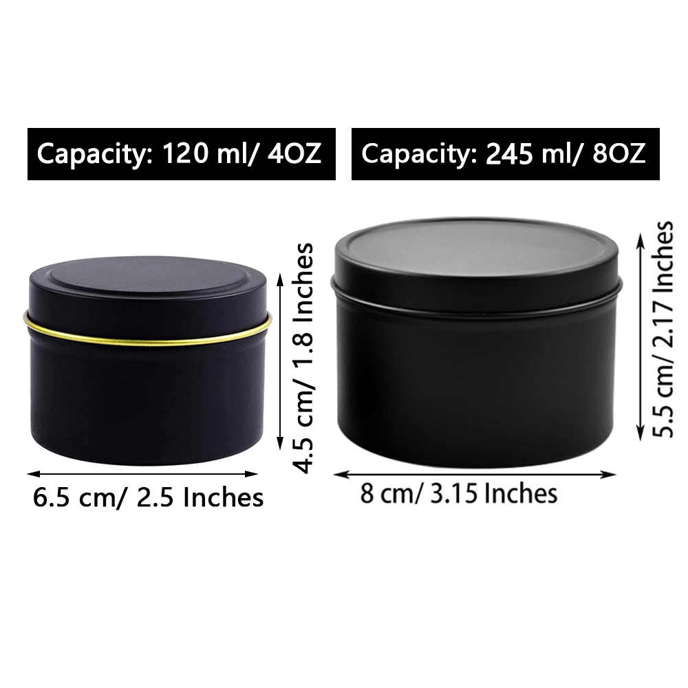 Latas de vela de 4oz/8oz con t - Mason Jar 8Oz reseña y precio