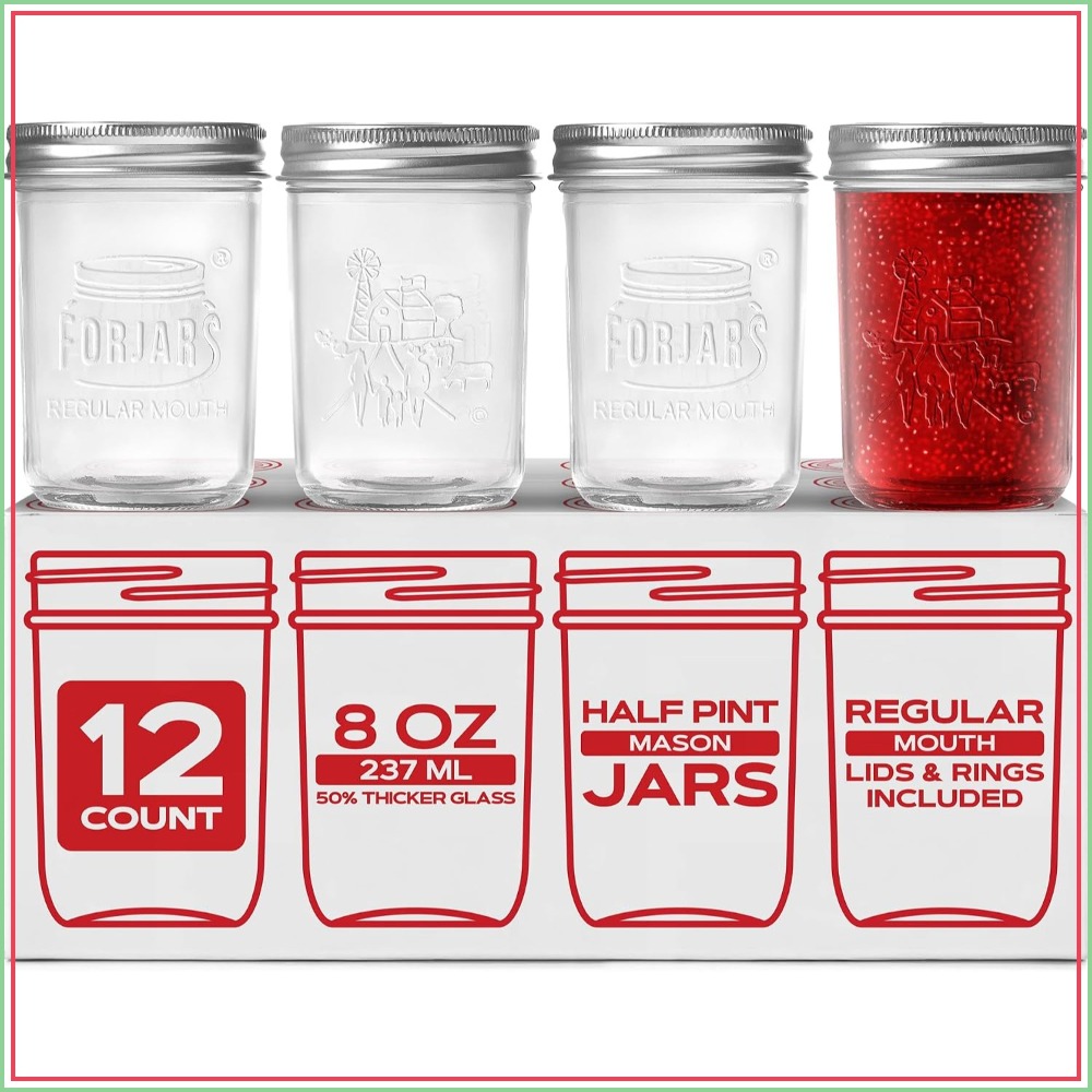 Frascos de Vidrio Premium de 8 - Mason Jar 8Oz reseña y precio